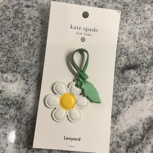 Kate Spade X Target Daisy Flower Lanyard Bag Charm Fob Keychain